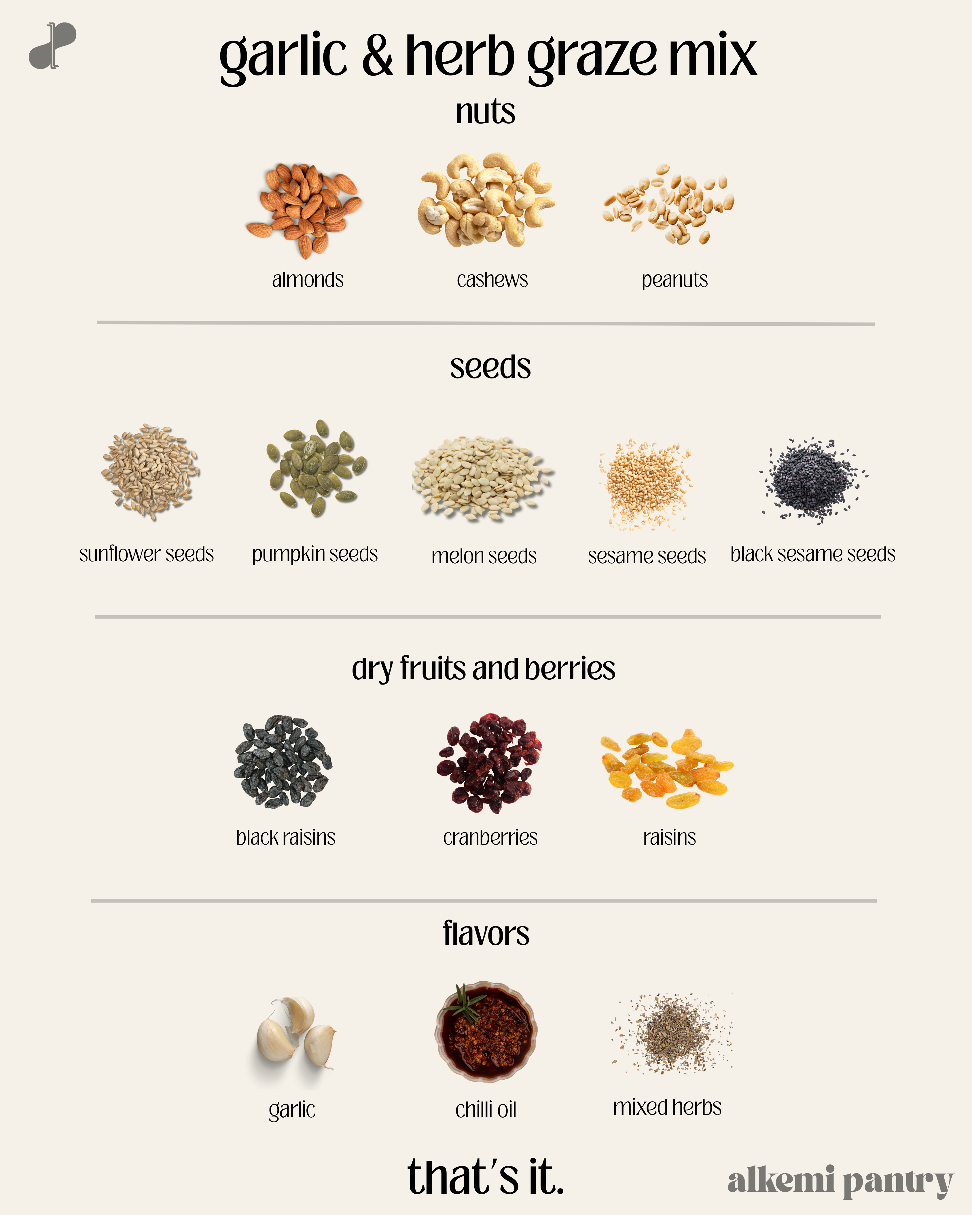 Garlic & Herb Graze Mix